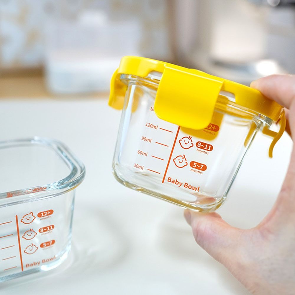 Baby Food Glass Jar - New 170ml Food Storage Box Glass