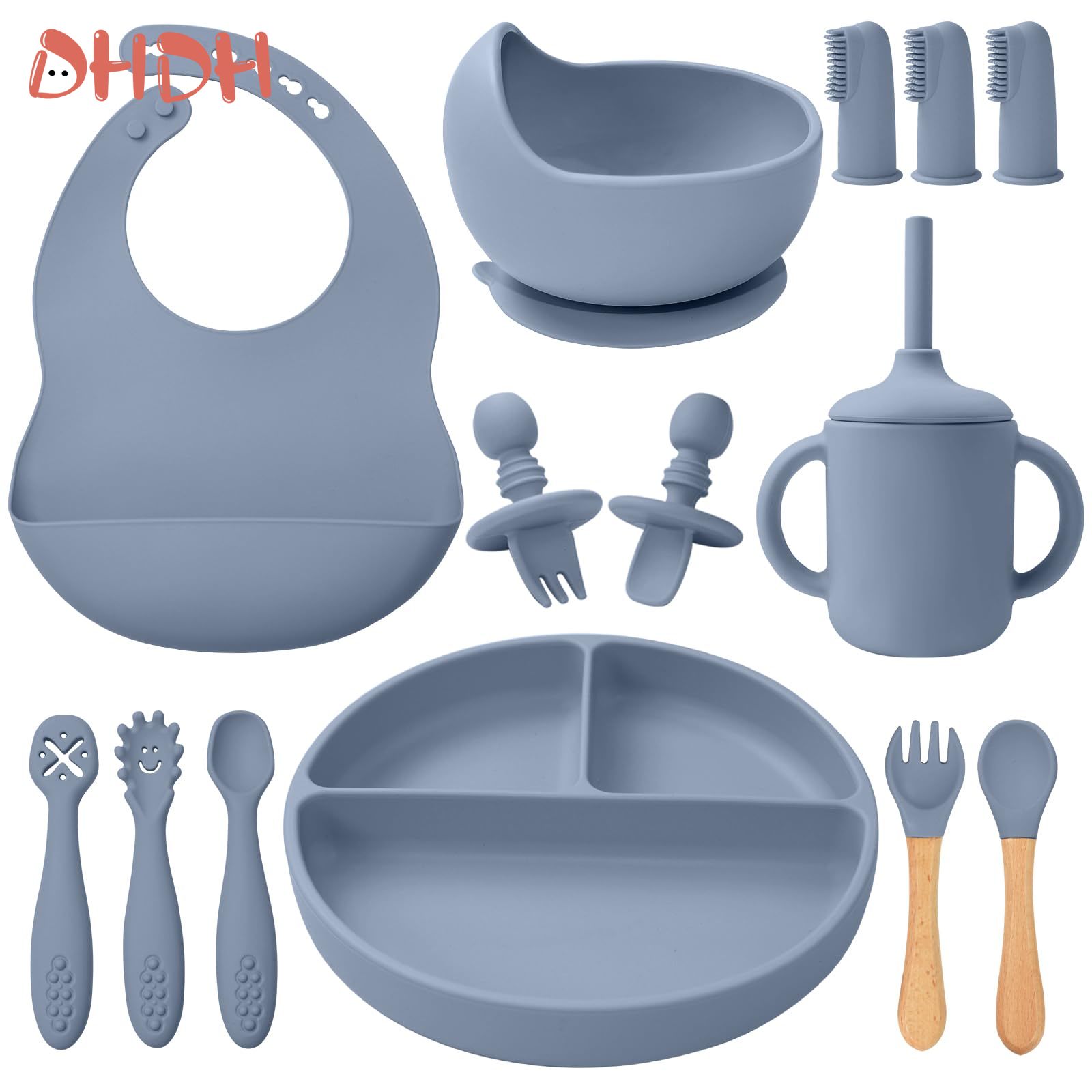 Baby Food Table - Silicone Baby Feeding Set Tableware Baby