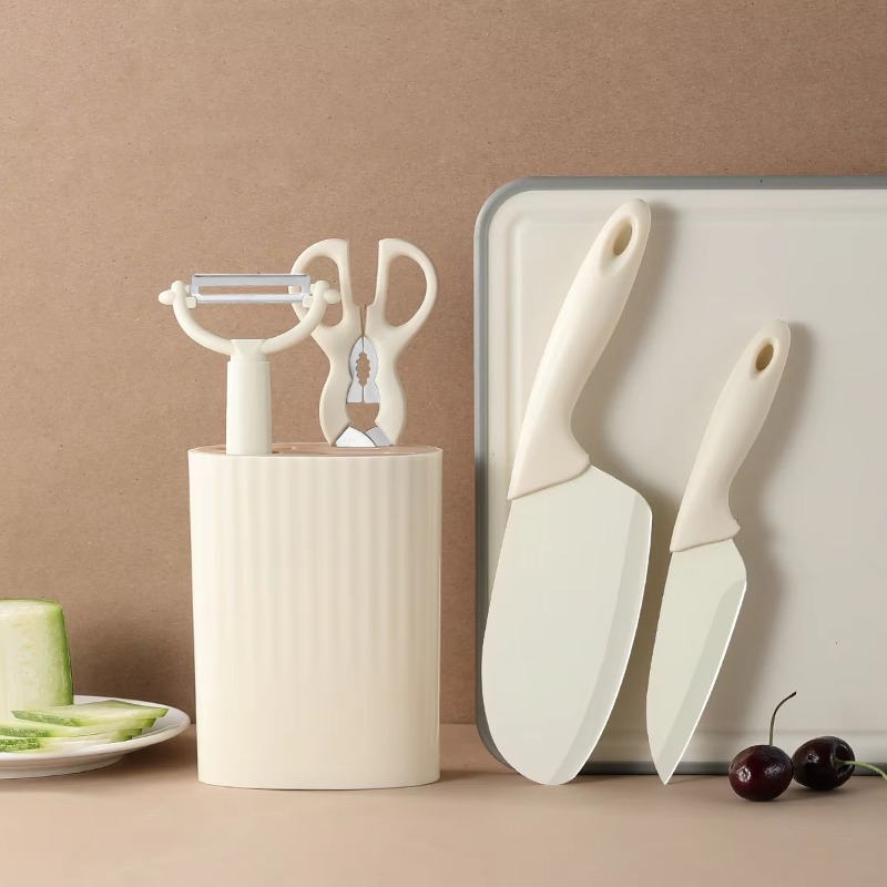 Baby Food Knife Set - 5Pcs Kitchen Gadget Set with Storage