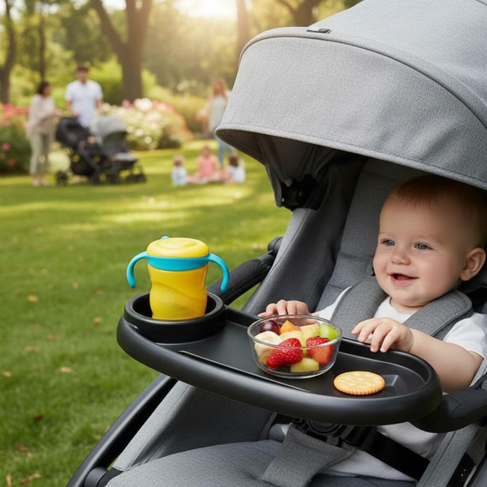 Baby Pram Food Tray Material U - đánh giá và giá Easy Baby Food