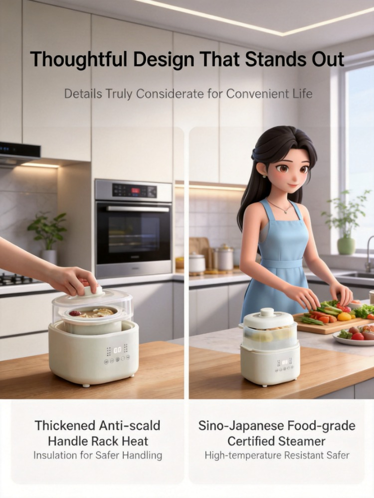 220V Small Electric Cooker, Ba - đánh giá và giá Baby Food Home