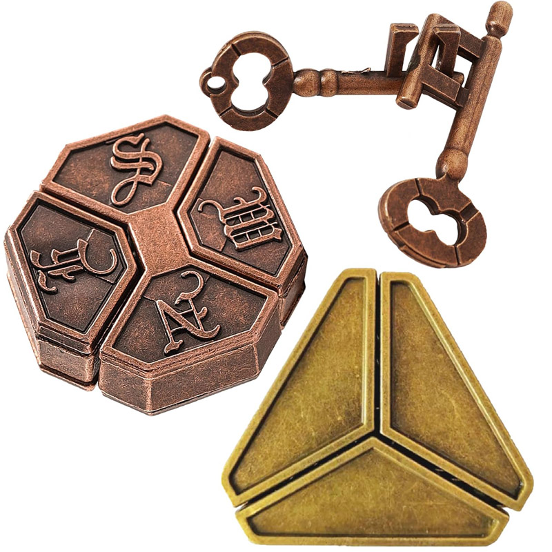 Metal Puzzle Brain Teaser 3PCS - đánh giá và giá Baby Food Game