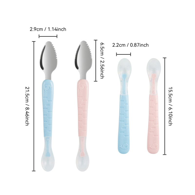 Baby Food Scraper Spoon - Dual - đánh giá và giá Baby Food Apple