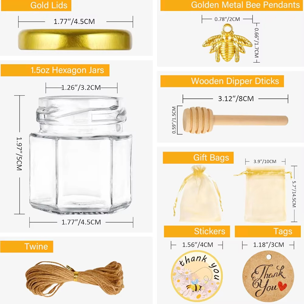 Small Honey Jar, Mini Honey Ja - đánh giá và giá Baby Food Glass Jar