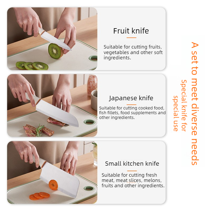 3-PCS Kitchen Knife Sets Stain - đánh giá và giá Baby Food Knife Set