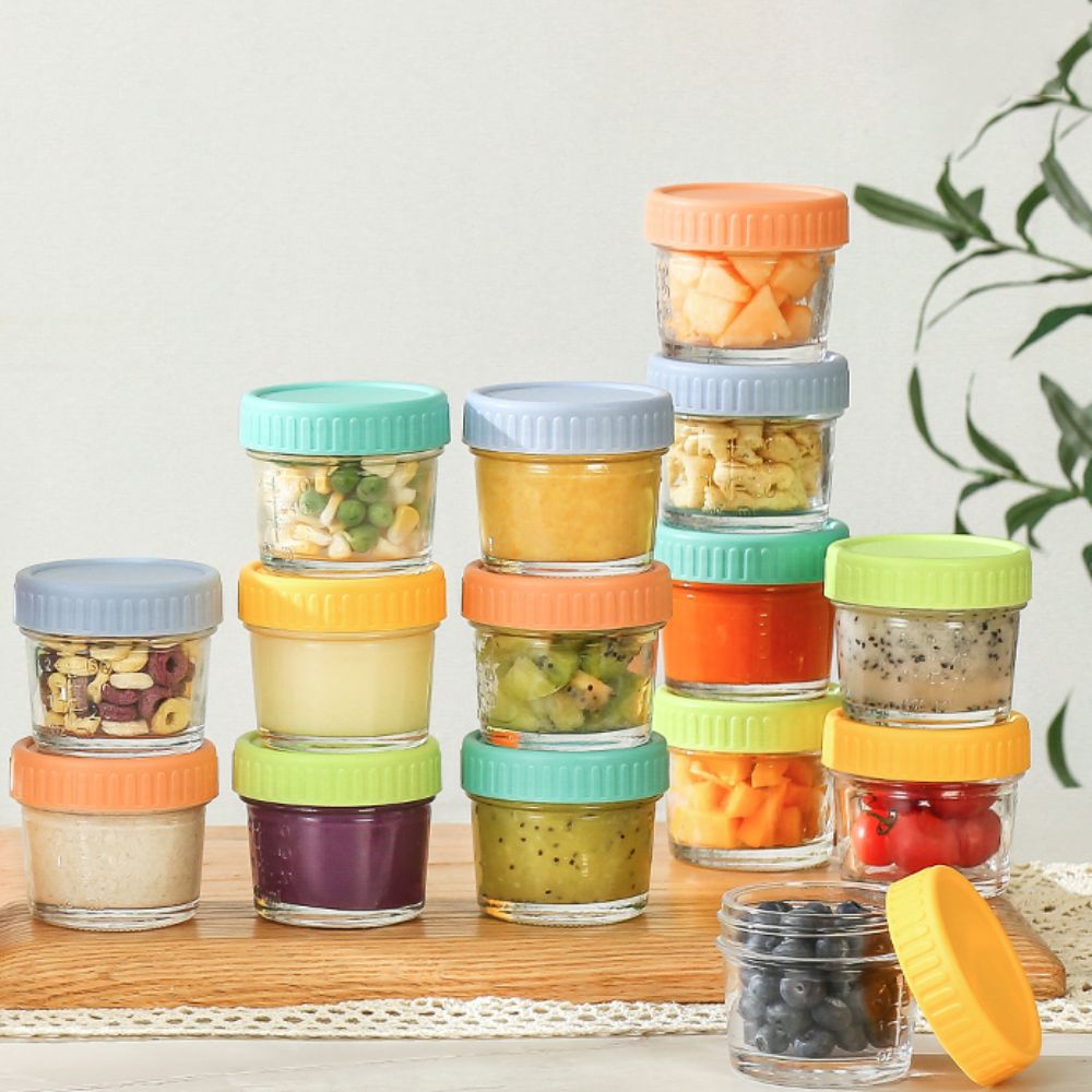 6pcs Glass Baby Food Jar Reusa - đánh giá và giá Baby Food Glass Jar