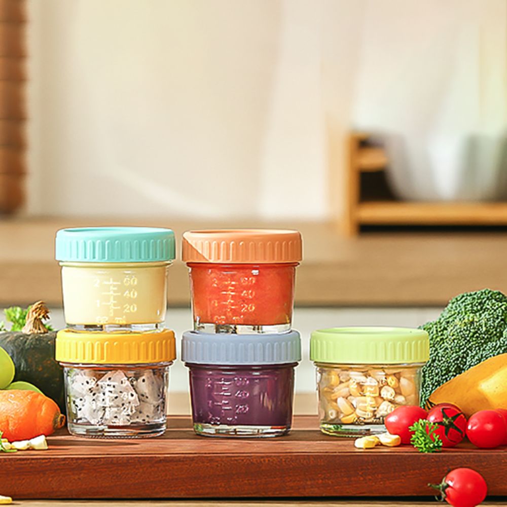 6pcs Glass Baby Food Jar Reusa - đánh giá và giá Baby Food Glass Jar