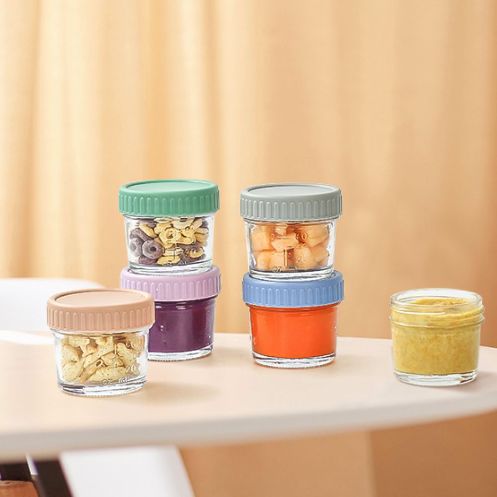 6pcs Glass Baby Food Jar Reusa - đánh giá và giá Baby Food Glass Jar