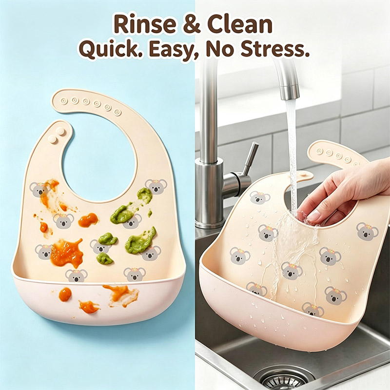 Silicone Baby Feeding Bib Wate - đánh giá và giá Easy Baby Food