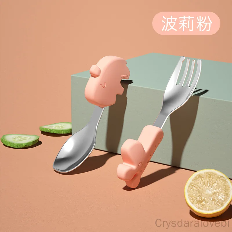 1setElephant Short Fork Spoon  - đánh giá và giá Baby Food Knife Set