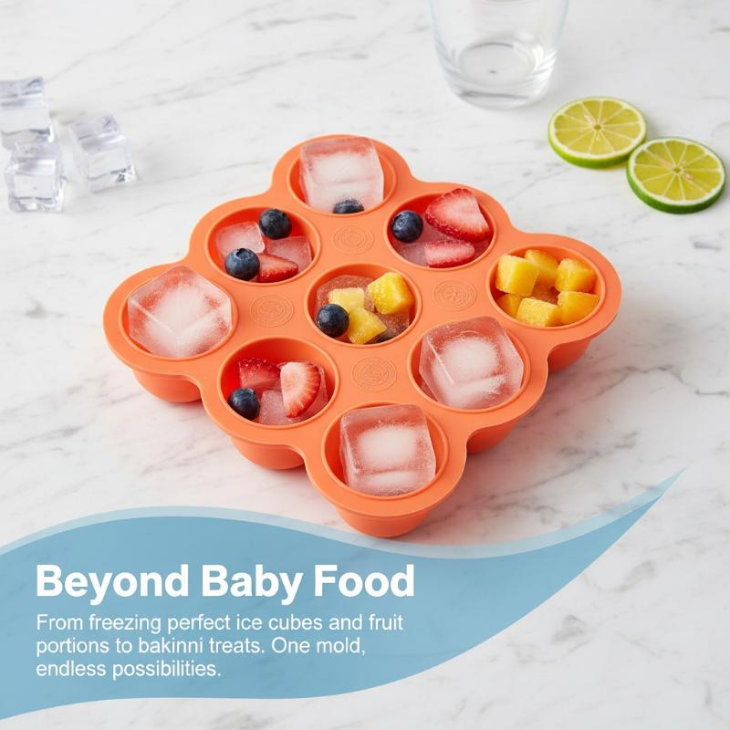 Baby Food Silicone Container 9 - đánh giá và giá Puree Baby Food
