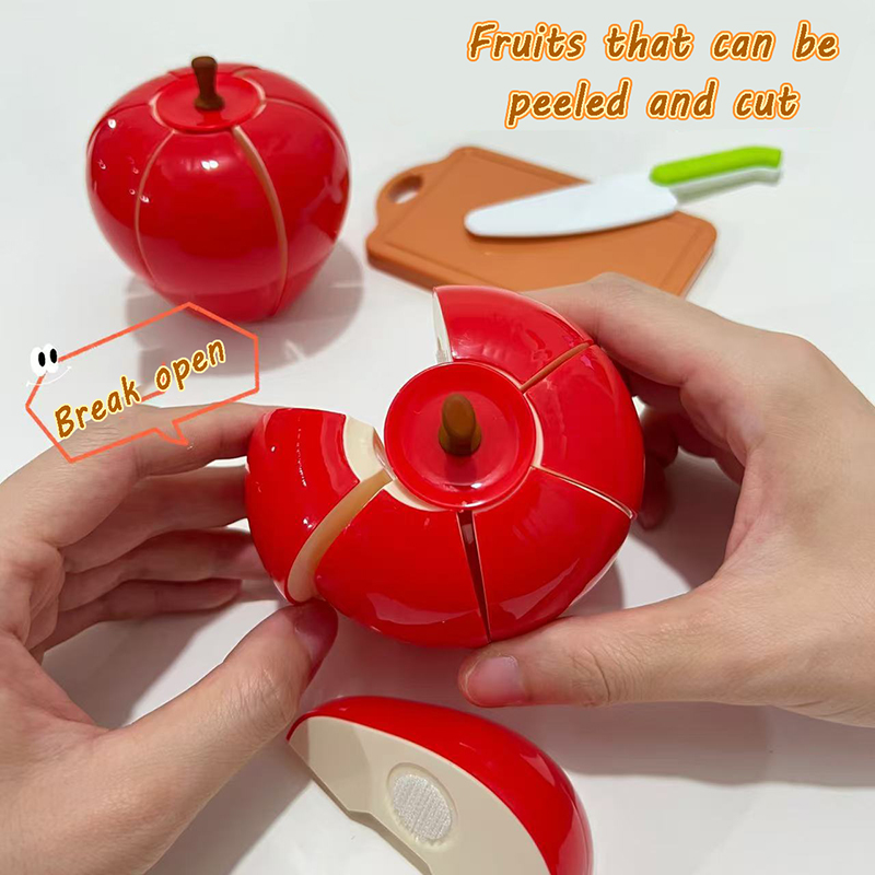 Kid Cutting Fruit Kitchen Toy  - đánh giá và giá Baby Food Apple