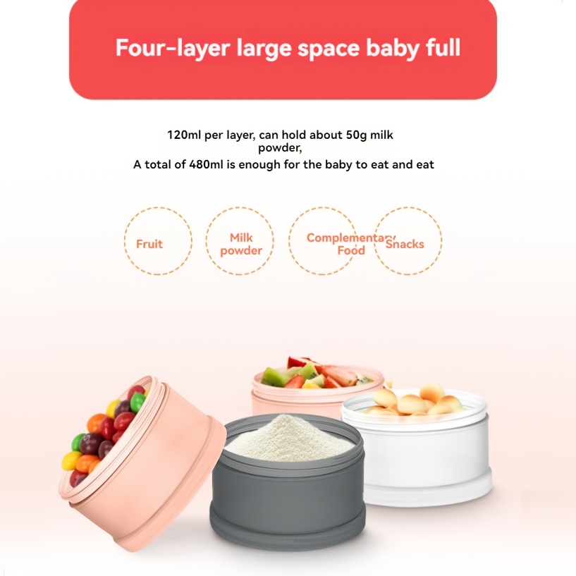 1pc Portable Four-Layer Milk P - đánh giá và giá Baby Food Nestle