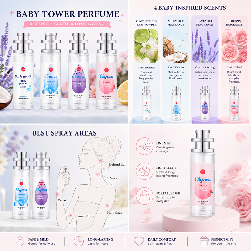 2pcs 35ml Baby Powder Perfume  - đánh giá và giá Puree Baby Food