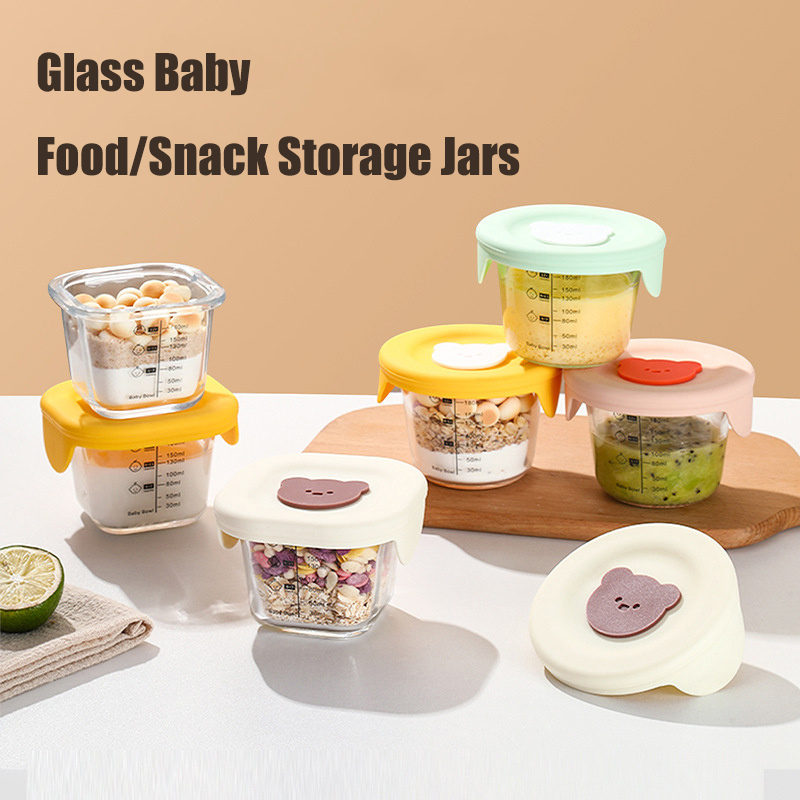 High Borosilicate Glass Lunch  - đánh giá và giá Baby Food Glass Jar