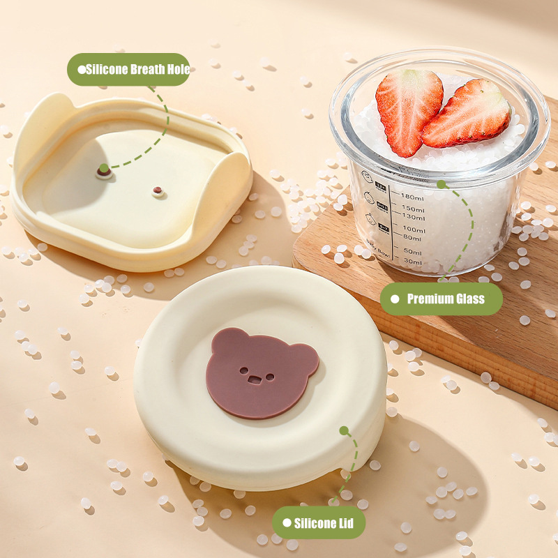 High Borosilicate Glass Lunch  - đánh giá và giá Baby Food Glass Jar
