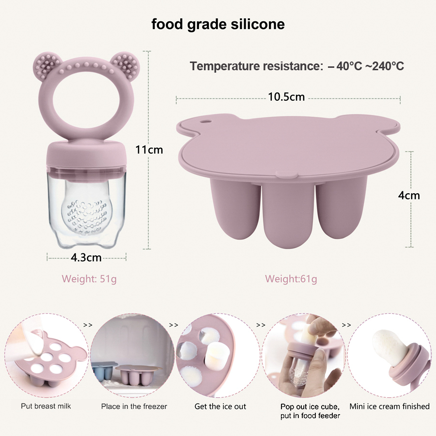 Baby Ice Cream Pops Silicone M - đánh giá và giá Easy Baby Food