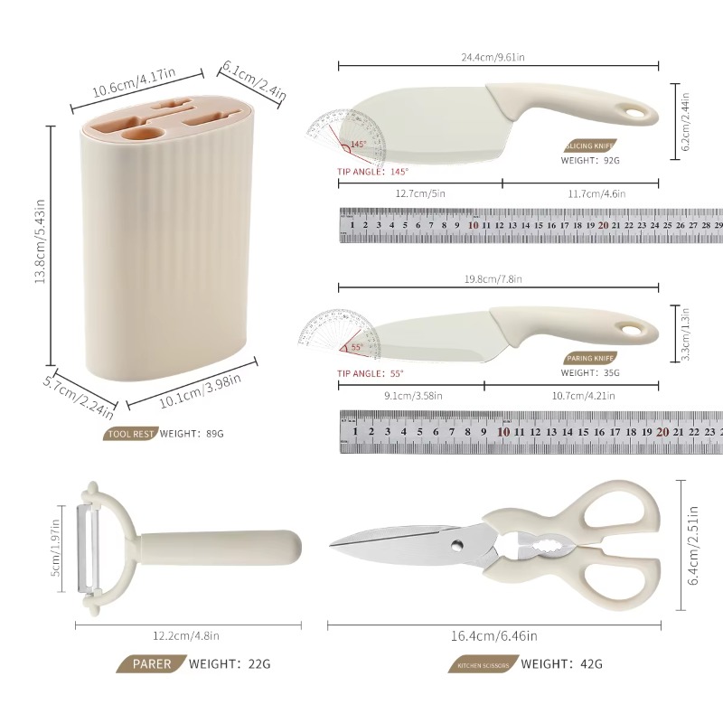 5Pcs Kitchen Gadget Set with S - đánh giá và giá Baby Food Knife Set
