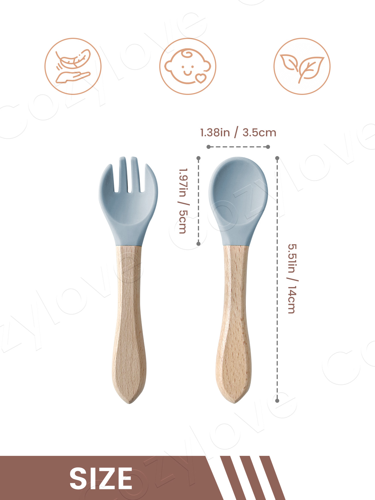 Baby Silicone Fork Spoon Set,  - đánh giá và giá Easy Baby Food