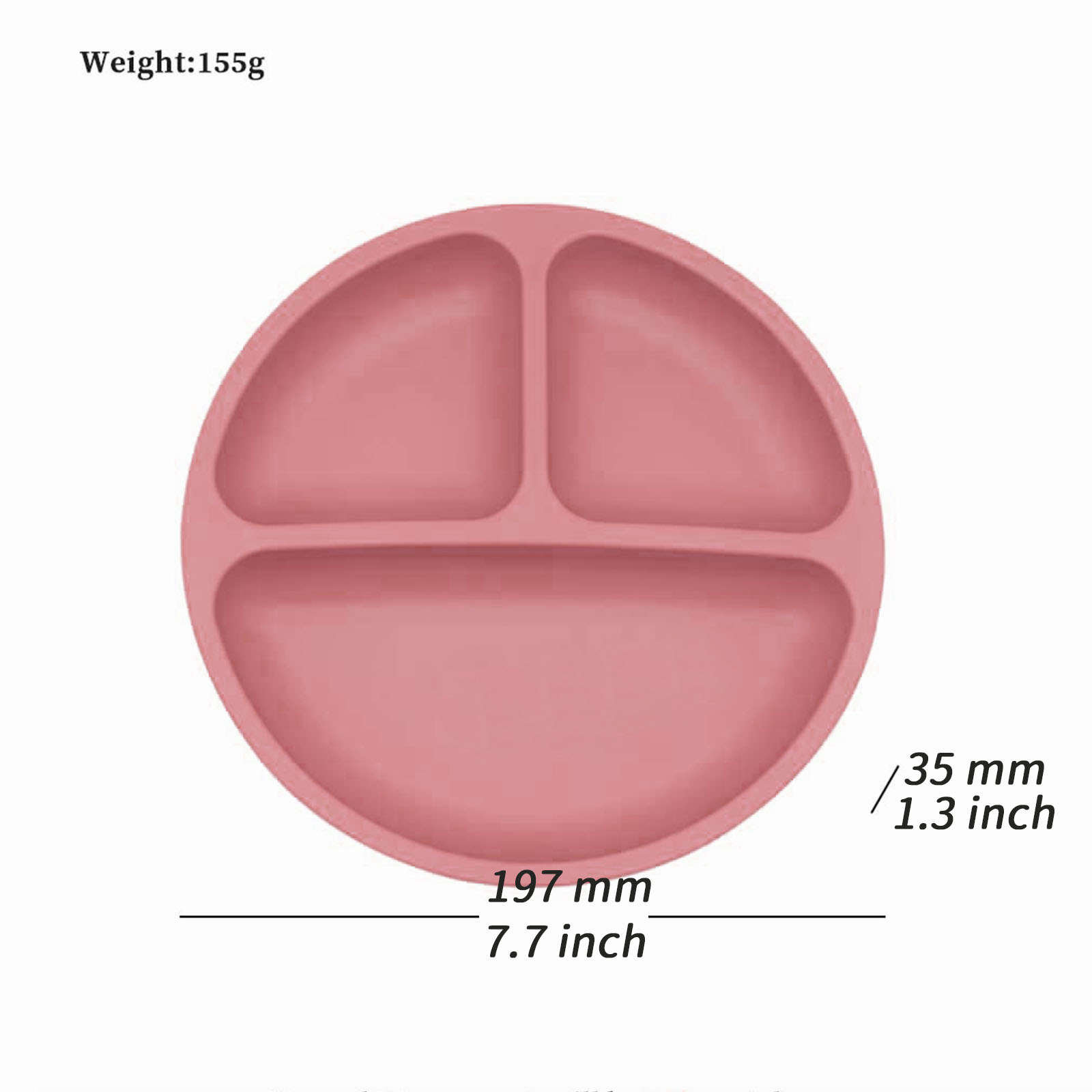 Food grade silicone split plat - đánh giá và giá Baby Food Table